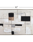Quartershot Framed Canvas - Beige / Black