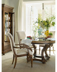 Archivist - Upholstered Arm Chair - Beige / Dark Brown