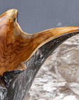 Starpetal - Indoor-Outdoor Wooden Bowls (Set of 2) - Black / Woodtone