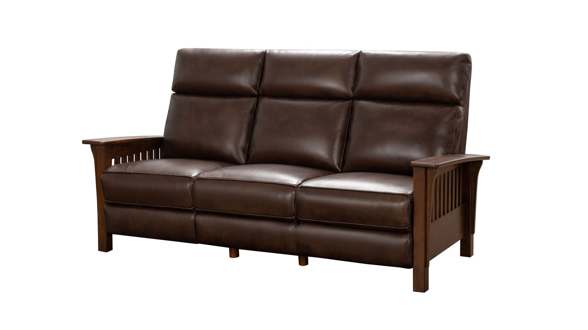 Artisan - Sofa-Recliner With Power, Power Headrest - Dark Brown