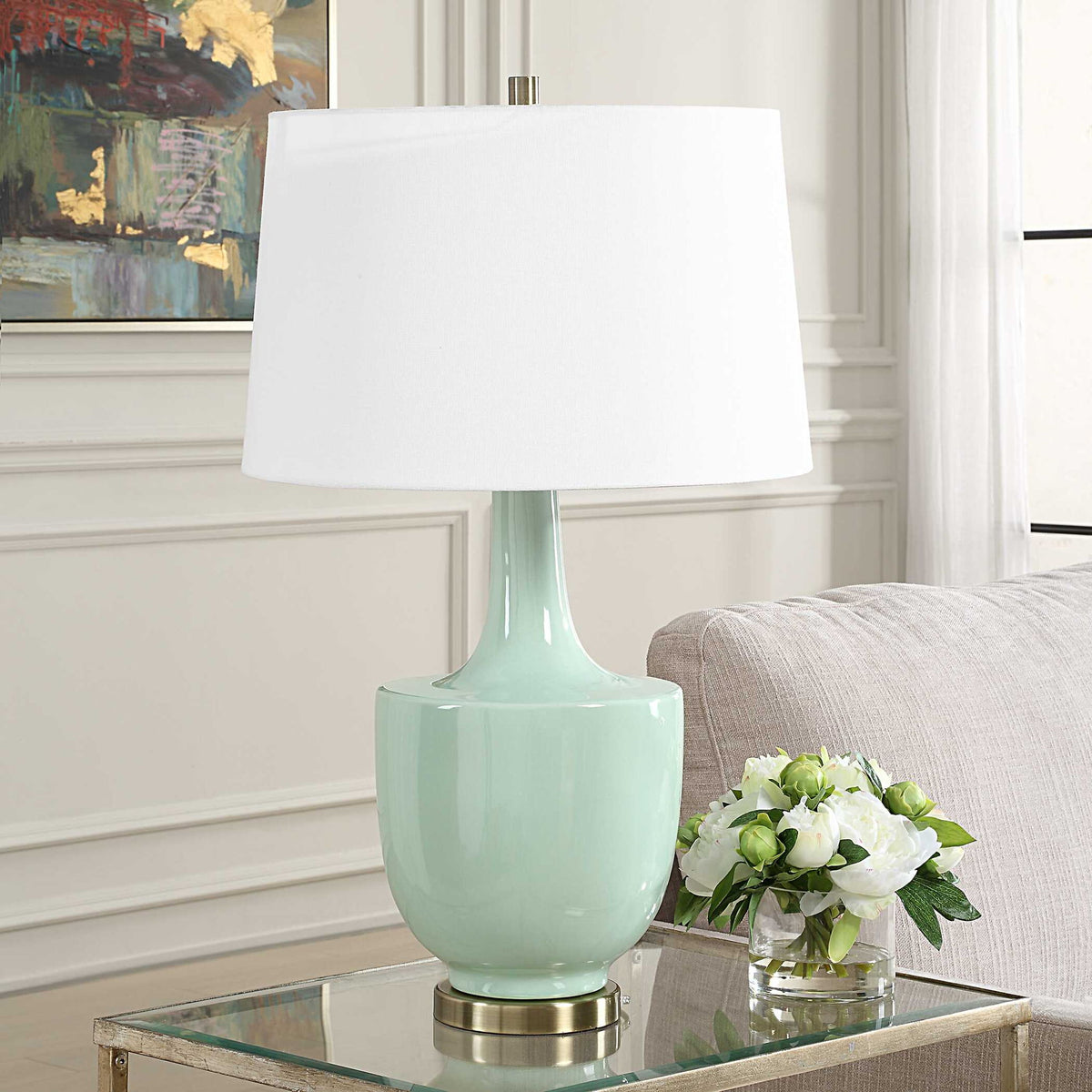 Kyla - Table Lamp - Mint Green