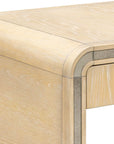 Damone - End Table - Cerused White Oak