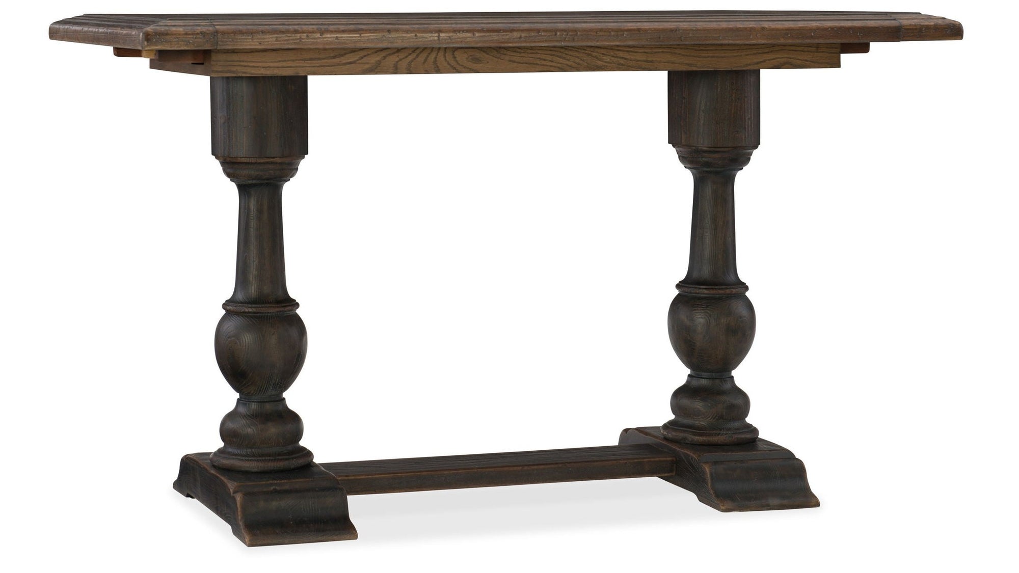 Hill Country - Balcones 60" Friendship Table With 2-12" Leaves - Dark Brown