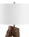 Namath - Wood Table Lamp - Brown