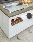 Melody - Rectangular Coffee Table With Casters - White