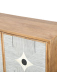 Everett - Server - Rustic Brown Mango / Ivory Bone / Grey Resin