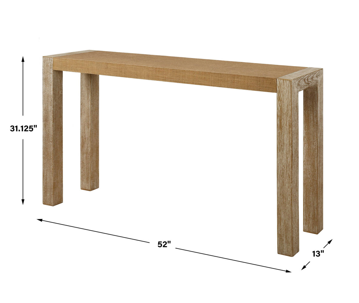 Bentley - Grasscloth Console Table