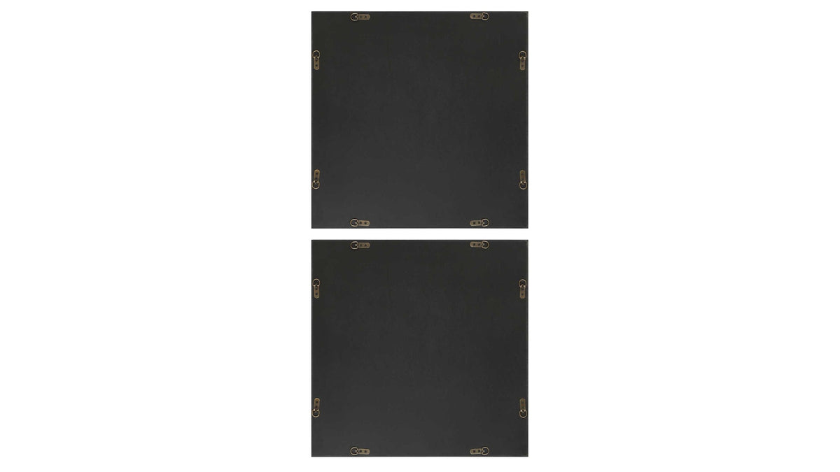 Joel - Modern Wood Wall Art (Set of 2) - Brown / Gray