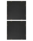 Joel - Modern Wood Wall Art (Set of 2) - Brown / Gray