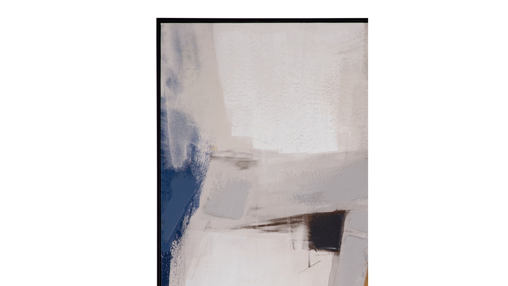 Denisa II Framed Canvas - Beige / Blue
