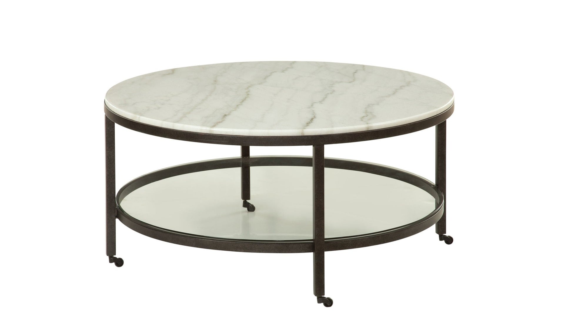 Whitman - Round Cocktail Table - White
