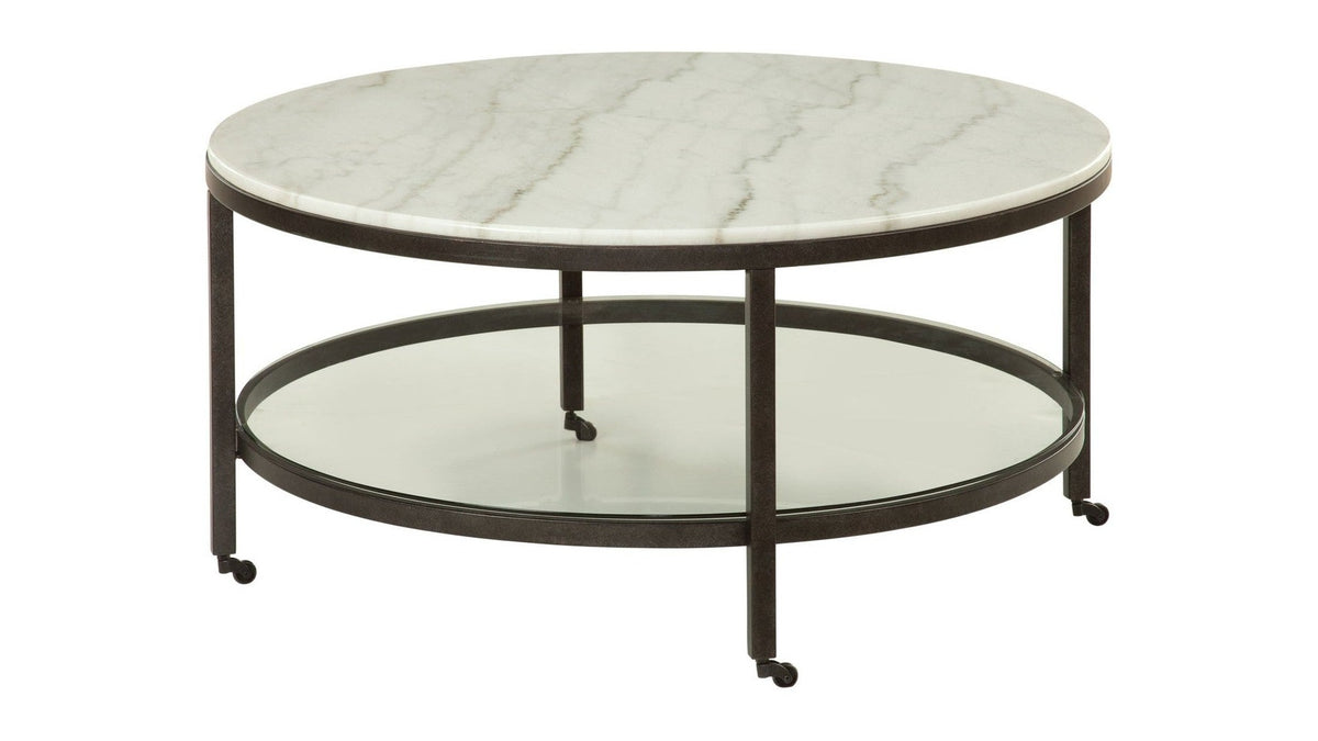 Whitman - Round Cocktail Table - White