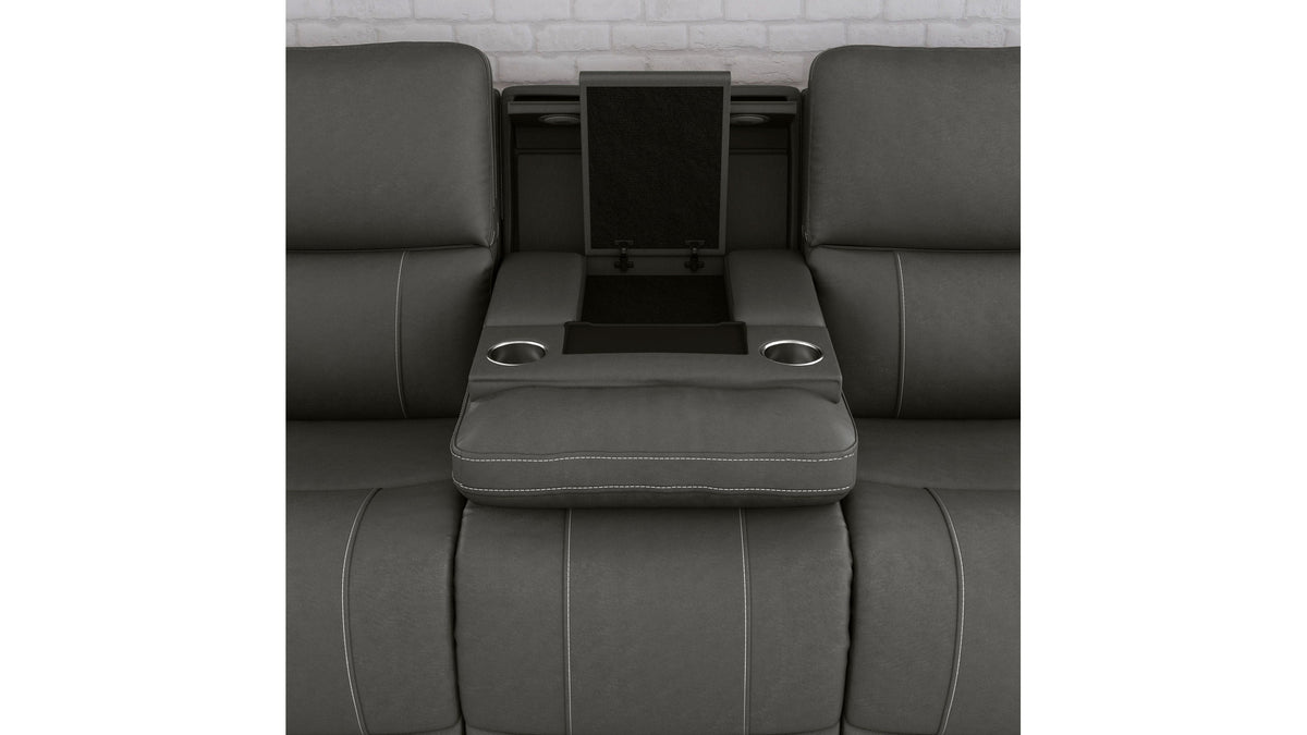 Carter - Power Reclining Sofa With Console &amp; Power Headrests &amp; Lumbar