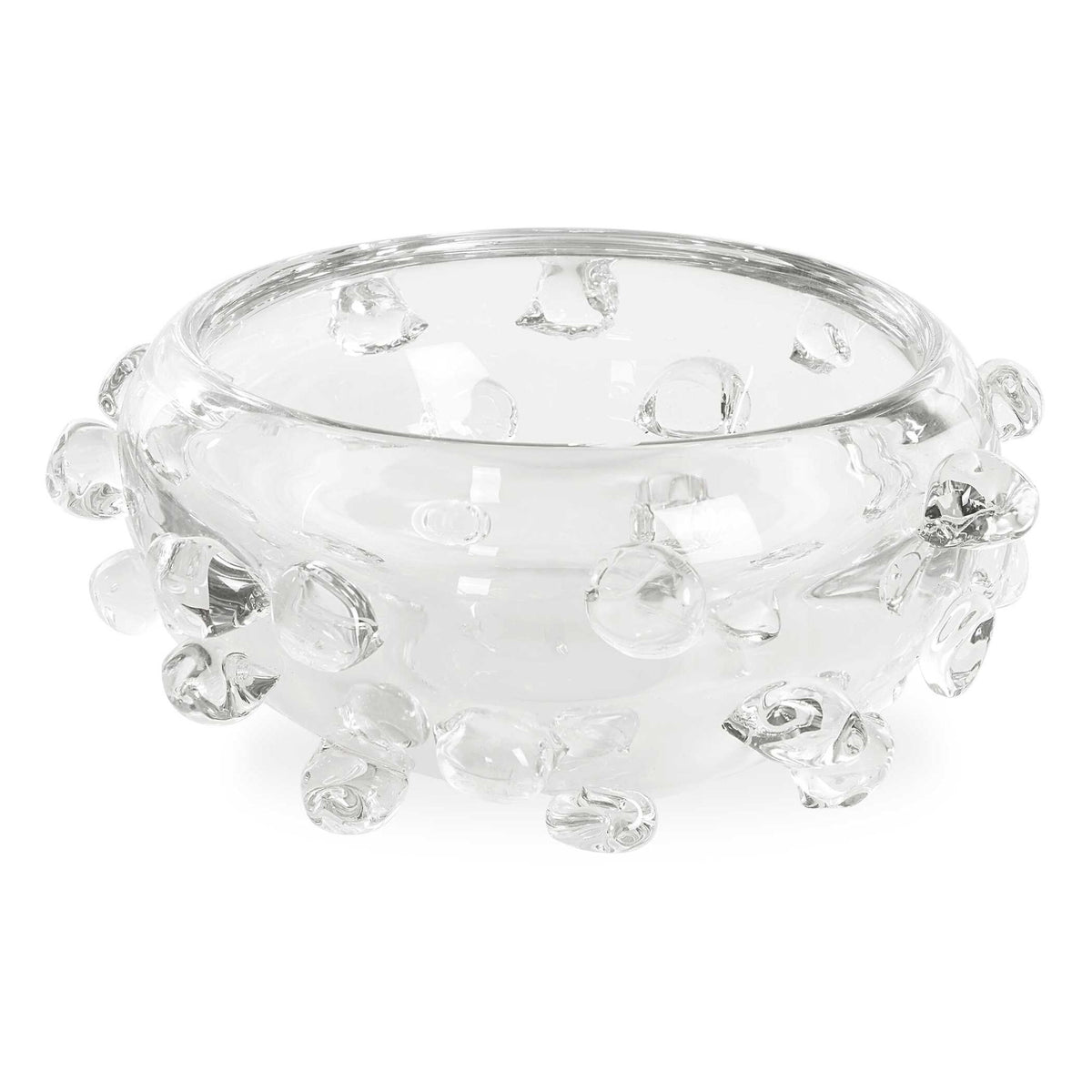 Aura - Clear Glass Bowl - White