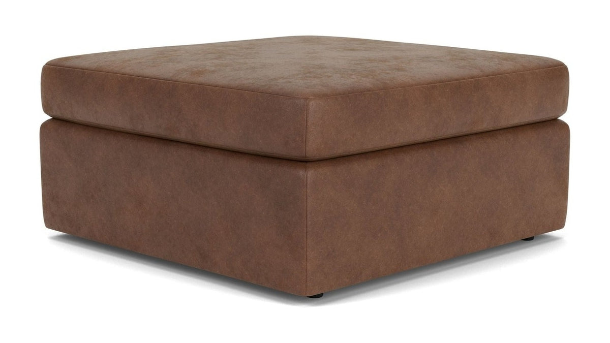 Sky - Fabric Stationary Square Cocktail Ottoman