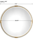 Mackai - Round Mirror - Gold