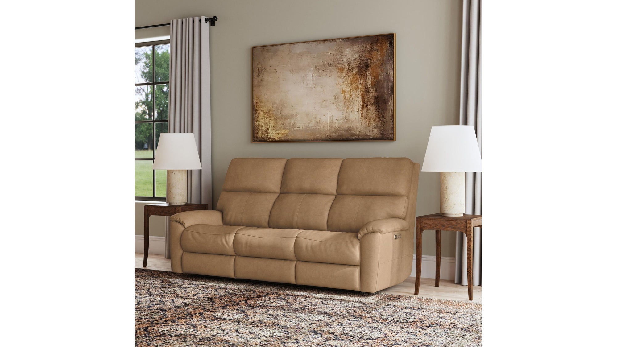 Porter - Power Reclining Sofa With Console, Power Headrest, &amp; Lumbar