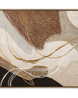 Portraits Framed Canvas - Light Brown / Beige