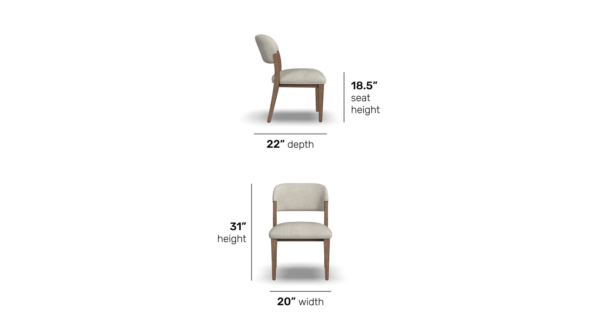 Lyra - Upholstered Barrel Chairs Set of 2 - Pearl Silver