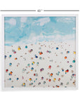 Beach Day Framed Print - Light Blue