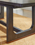 Waterfall - Rectangular Dining Table - Deep Ebony