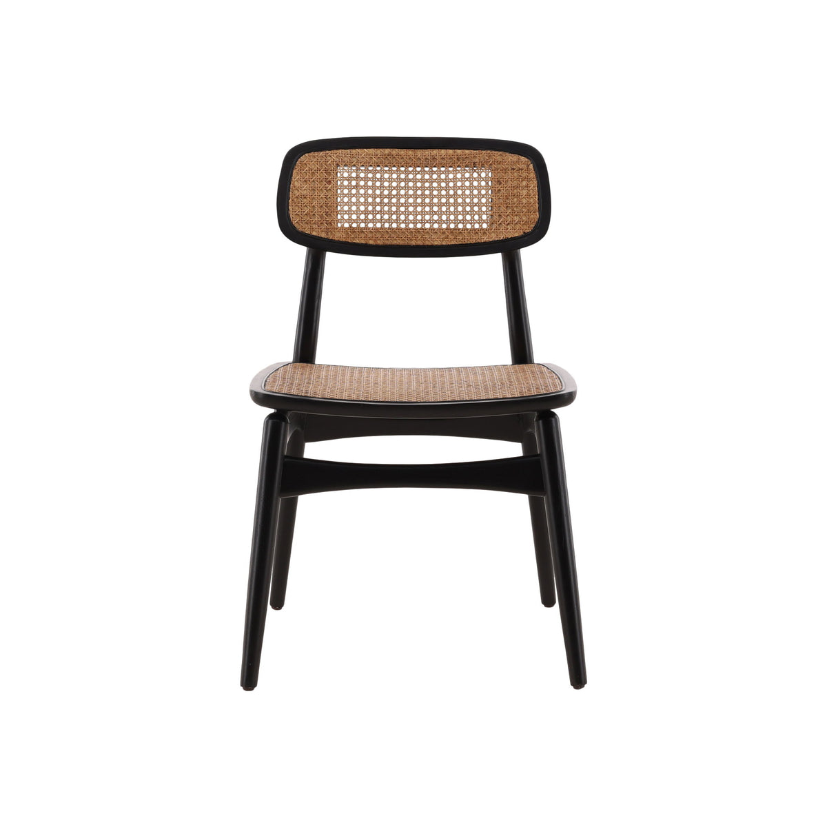 Macie - Side Chair (Set of 2) - Black / Light Brown