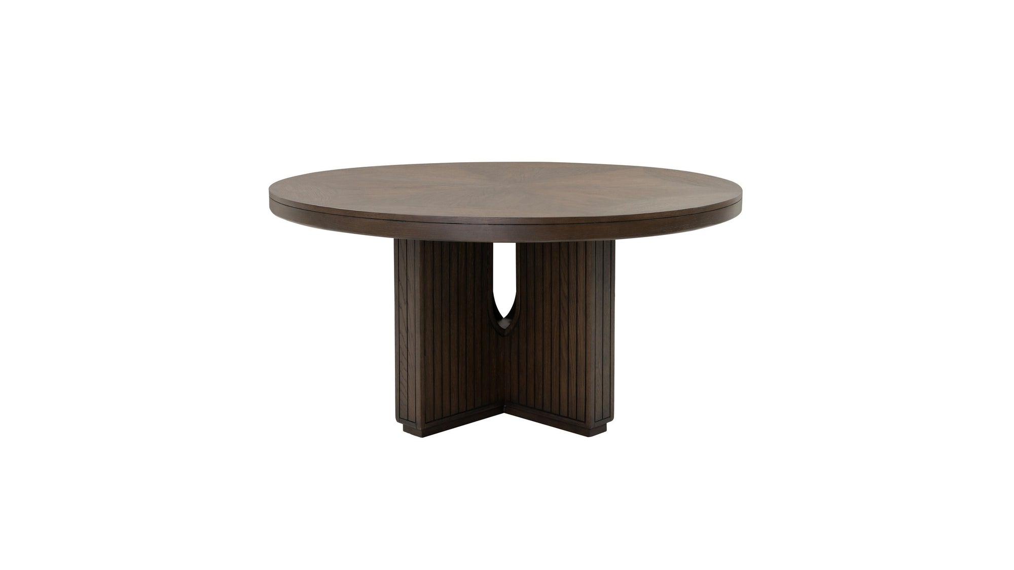 Athens - Round Dining Table - Chocolate Brown