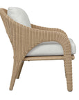 Kavali - Outdoor Wicker Lounge Chair - Woodtone