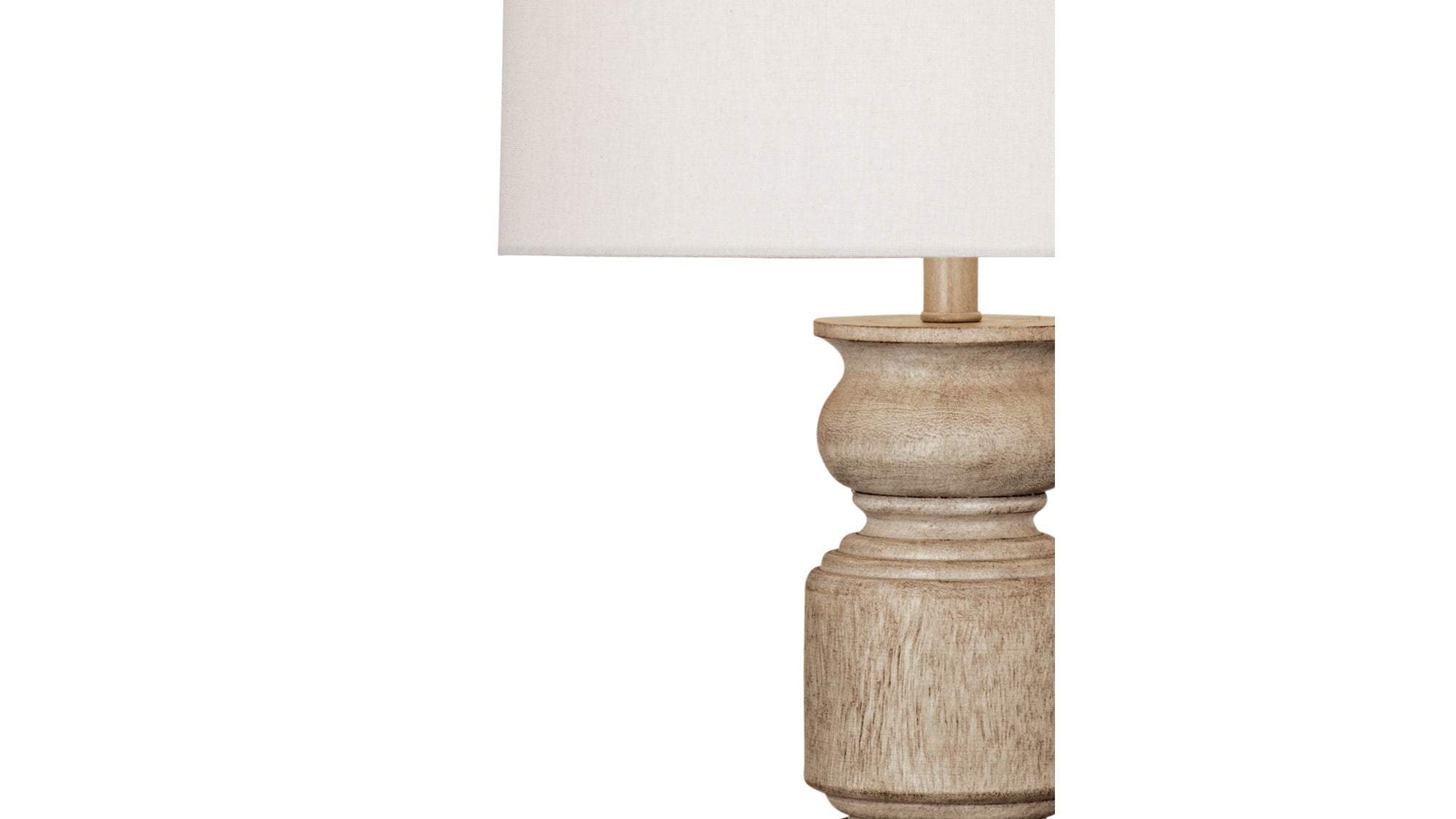 Helford - Table Lamp - Light Brown / White
