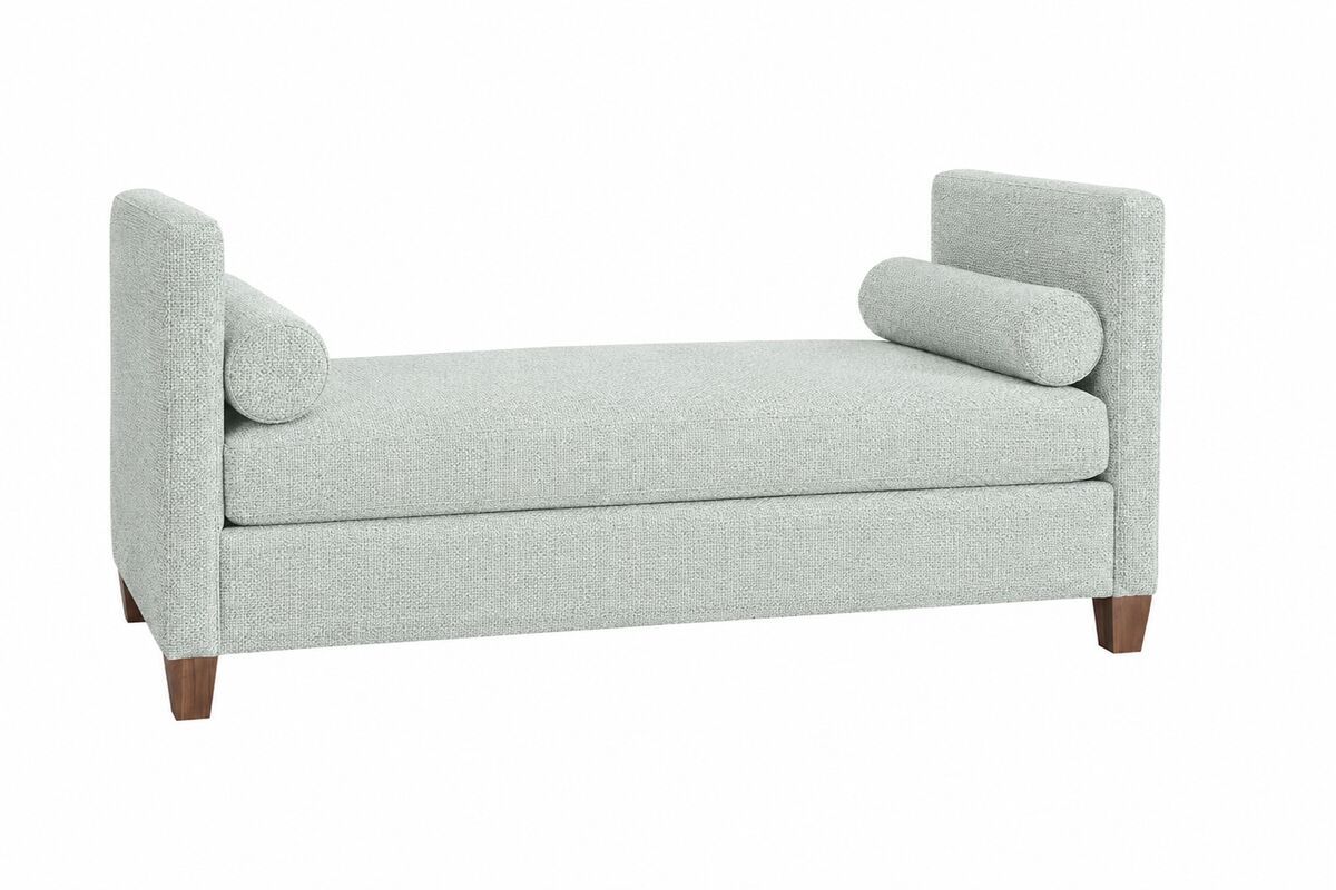 Tide &amp; Timber - Upholstered Daybed - Forest Green / Luxe Blue Oak