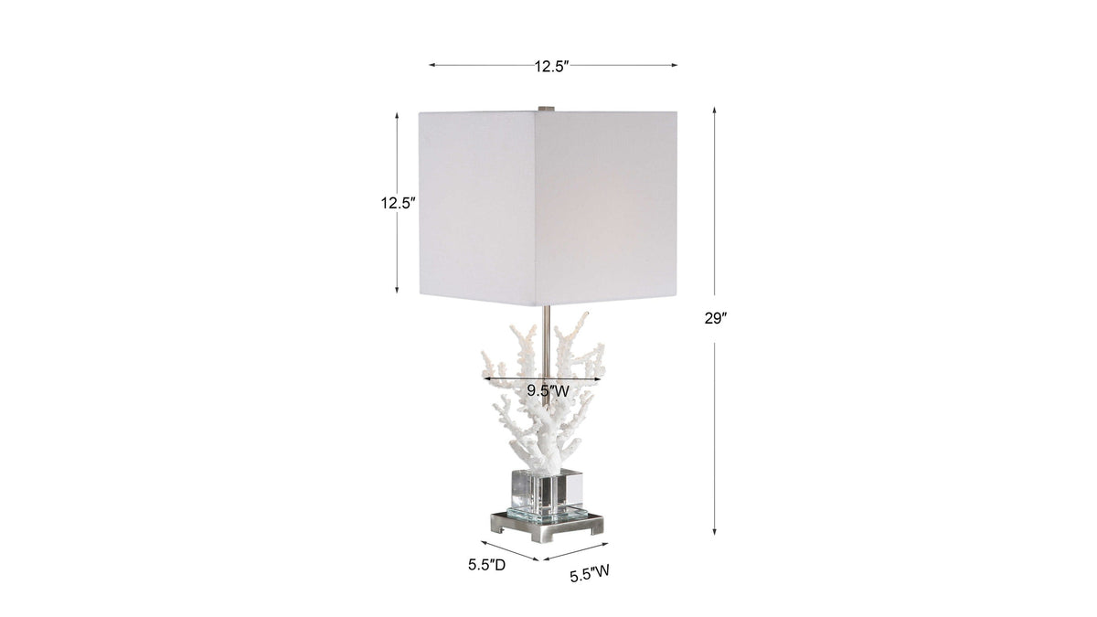 Corallo - Coral Table Lamp - White