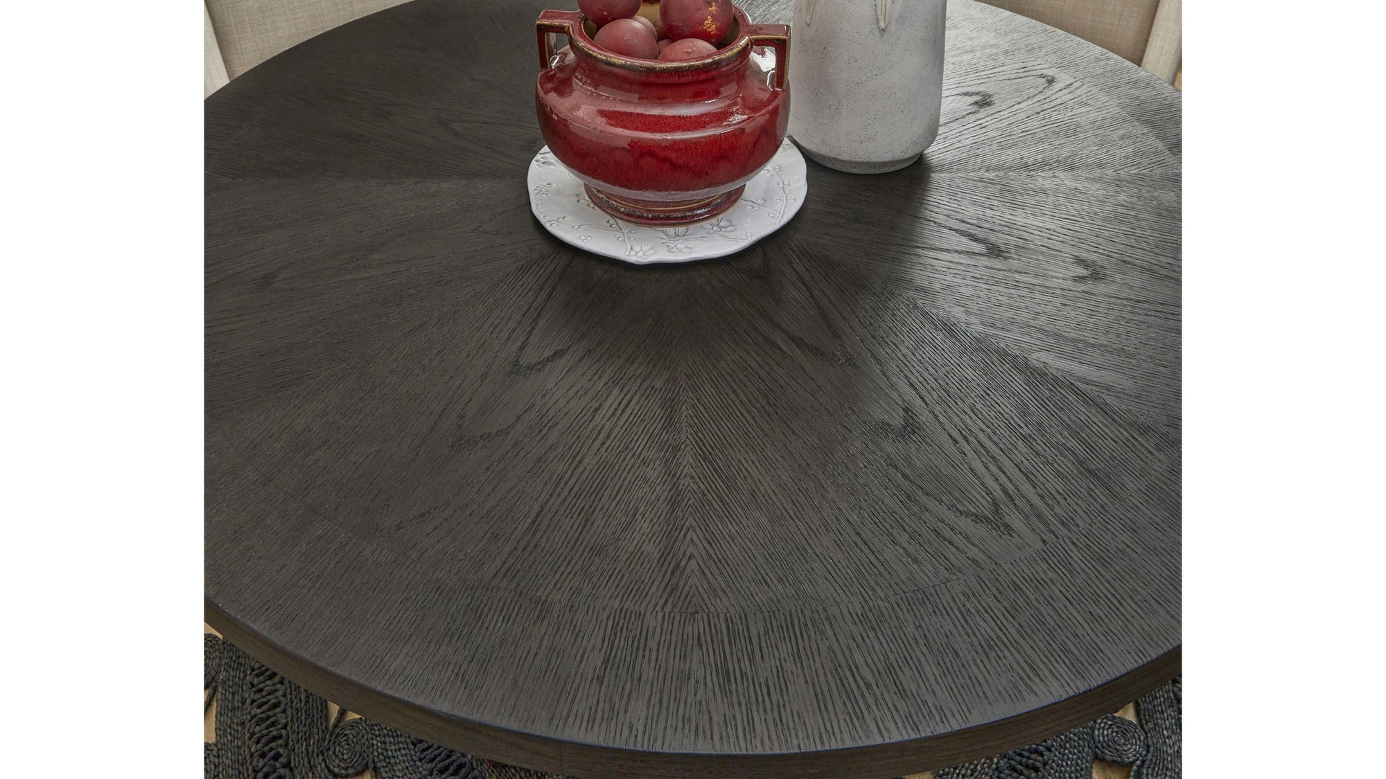 Waterfall - Round Dining Table - Deep Ebony