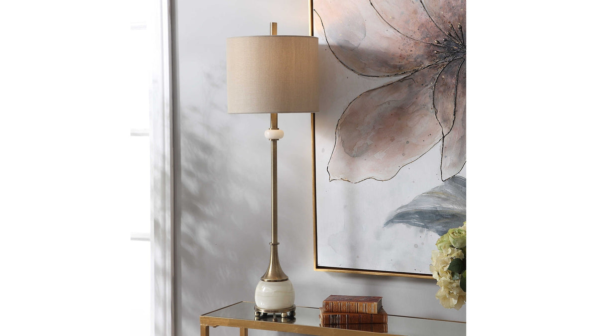 Natania - Plated Buffet Lamp - Brass