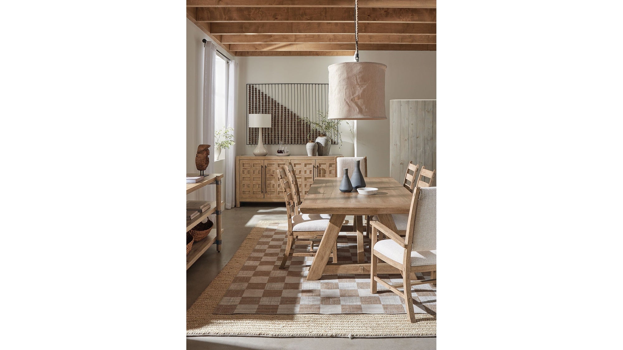 Vineyard Row - Console - Light Brown