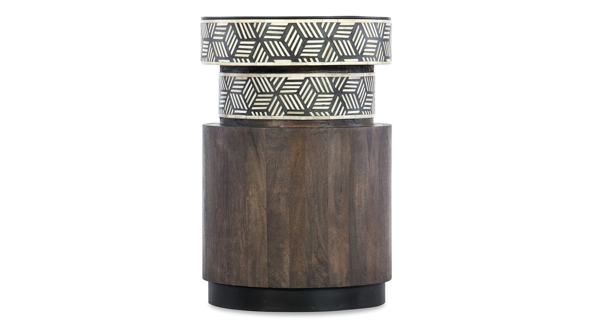 Commerce And Market - Vector Round Side Table - Dark Brown