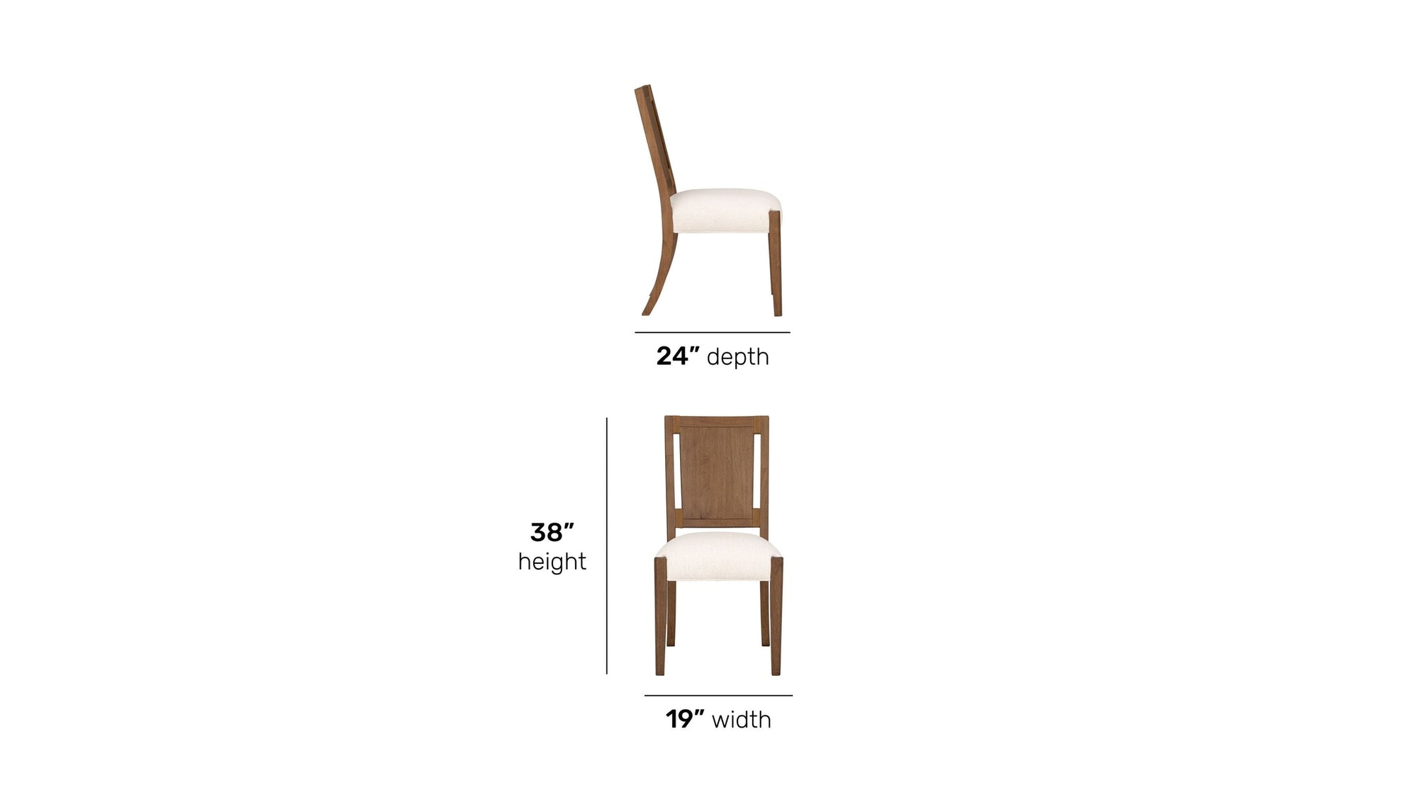 Lincoln - Upholstered Dining Chair - Brown / Milk