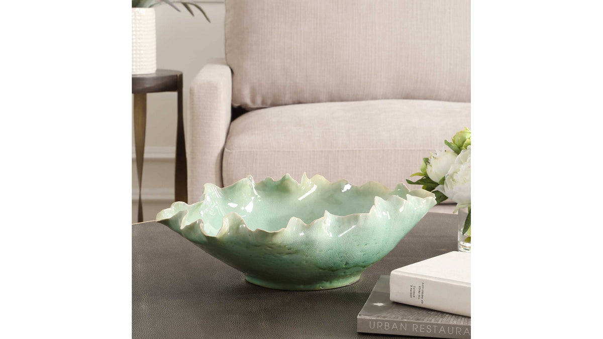 Lila - Glass Bowl - Green