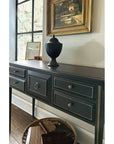 Charleston - Five-Drawer Console Table - Dark Green