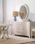 Serenity - Amelia Oval Mirror - White