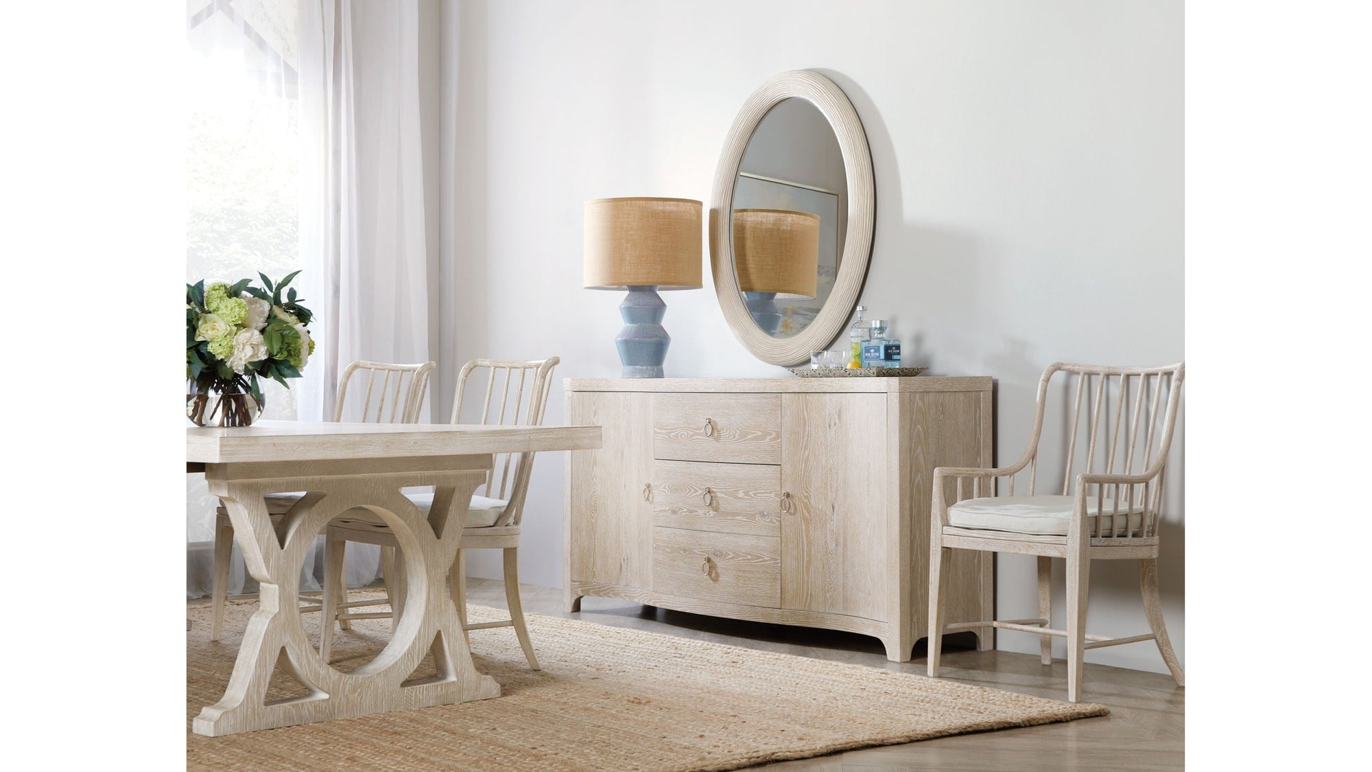 Serenity - Bimini Spindle Arm Chair Set of 2 - Beige