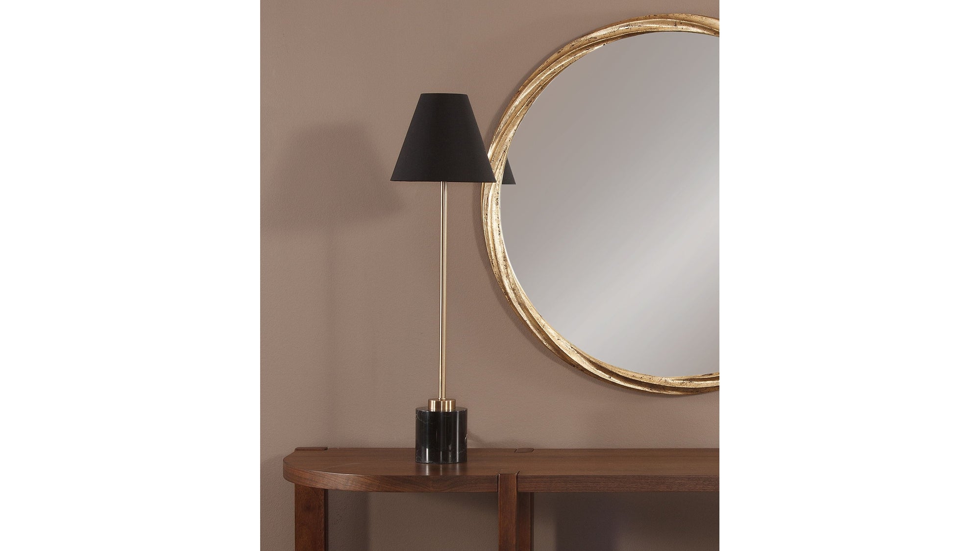 Naomi - Table Lamp - Black / Gold