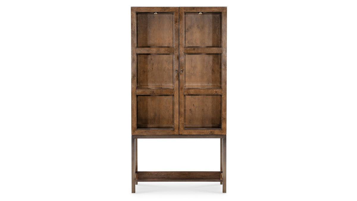 Melange - Mulholland Display Cabinet - Dark Brown