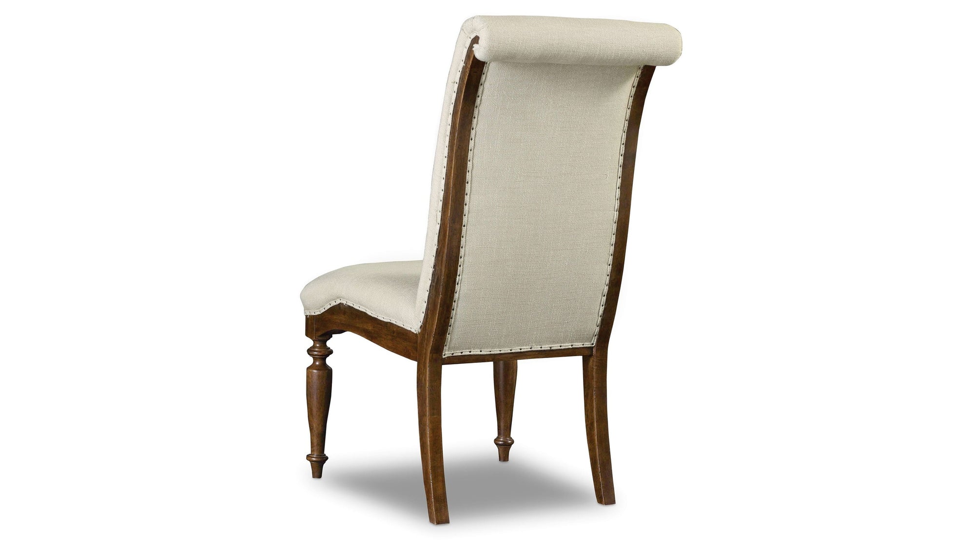 Archivist - Upholstered Side Chair - Beige / Dark Brown
