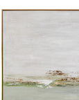 Coastal Horizon Framed Canvas - Green