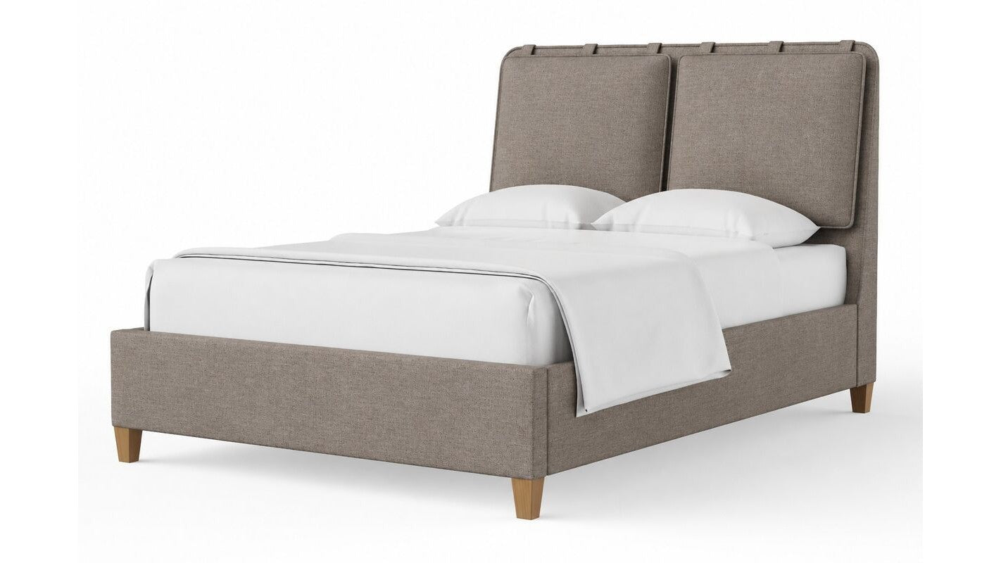 Pure Maple - Upholstered Bed - Mocha / Natural Maple