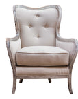 Chalina - High Back Armchair - White