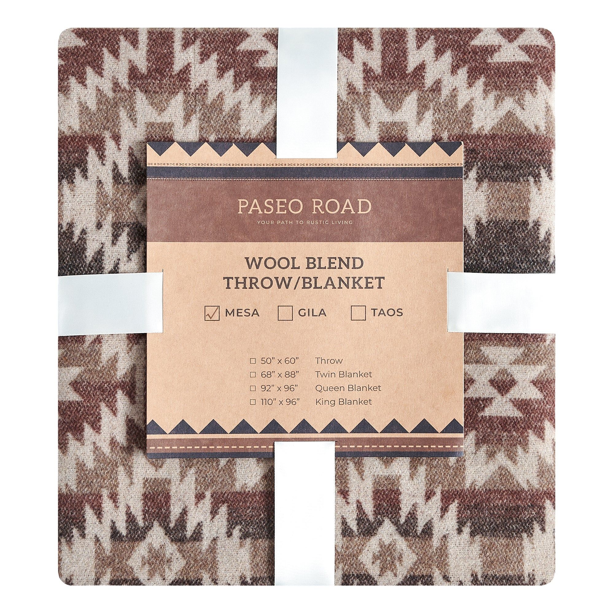Mesa - Full/Queen Wool Blend Blanket - Multi Color