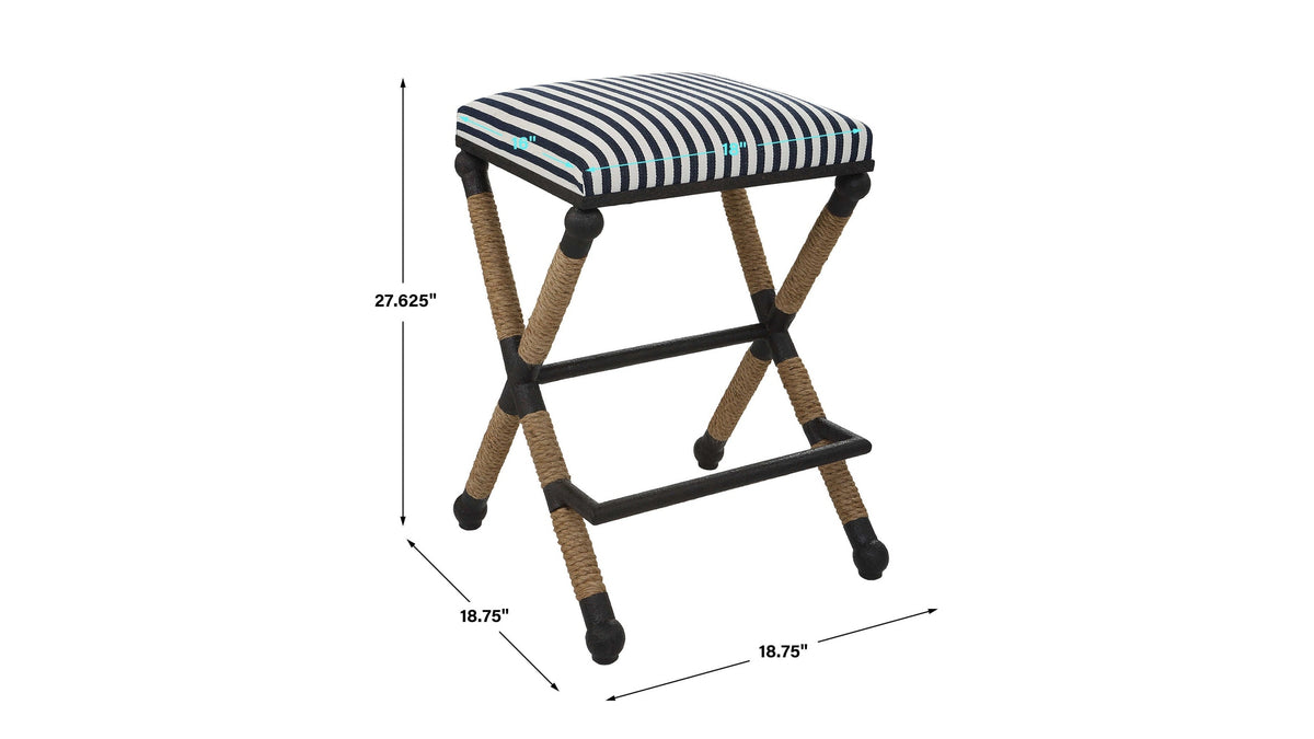 Braddock - Backless Counter Stool - Black