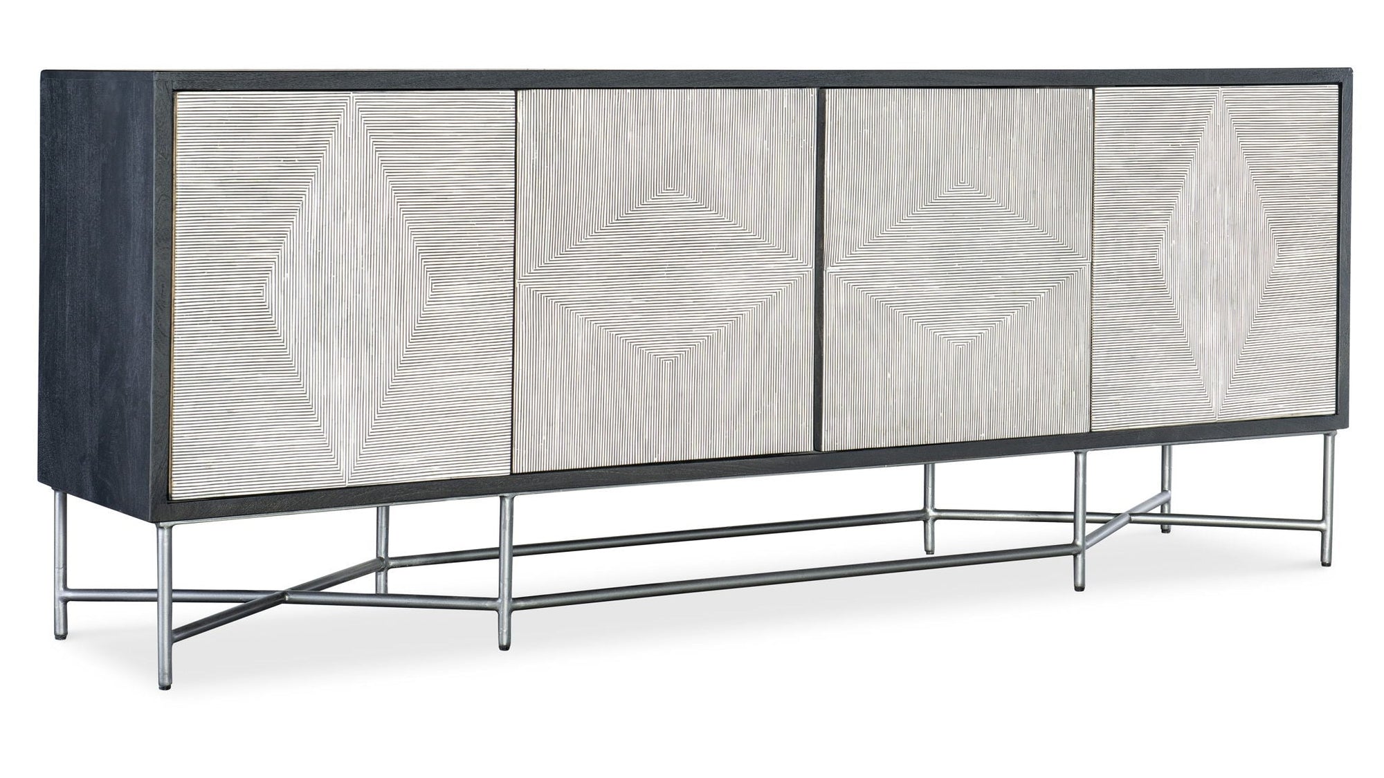 Commerce And Market - Fine Lines Credenza - Dark Gray