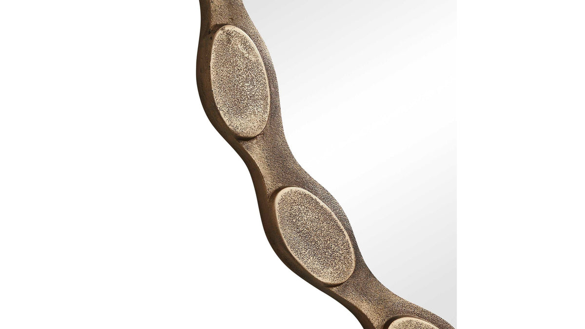 Marietta - Round Brass Mirror - Brass / Gold
